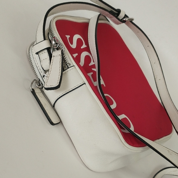Guess White Monogram Crossbody Bag - Picture 3 of 10